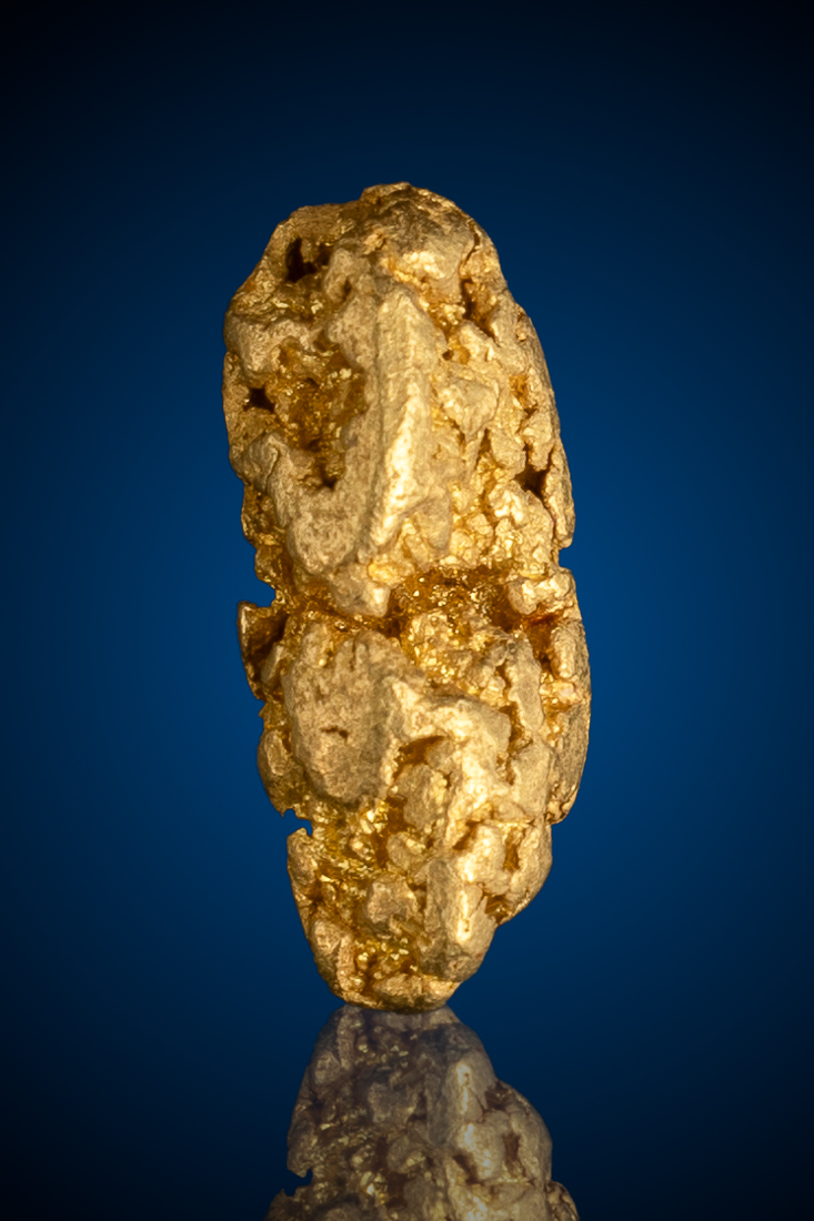 (image for) Rare Long and Chunky Natural Gold Nugget, American River - 2.13 grams